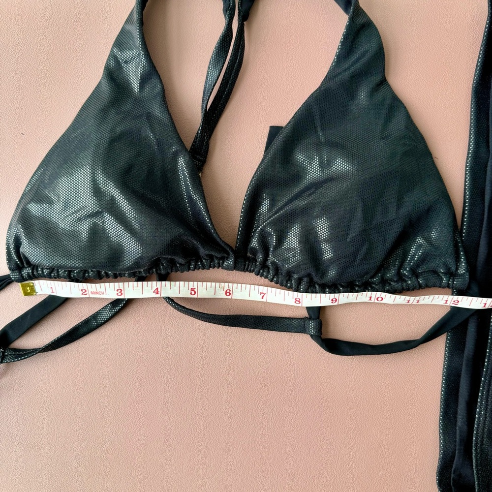 Swimwear two-piece black size M TOUCHE BALNEAIRE  VGUC - Picture 7 of 13